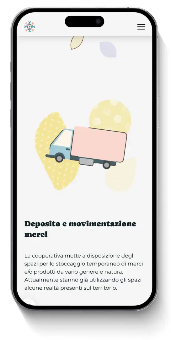 Una pagina del sito web di Smart da mobile